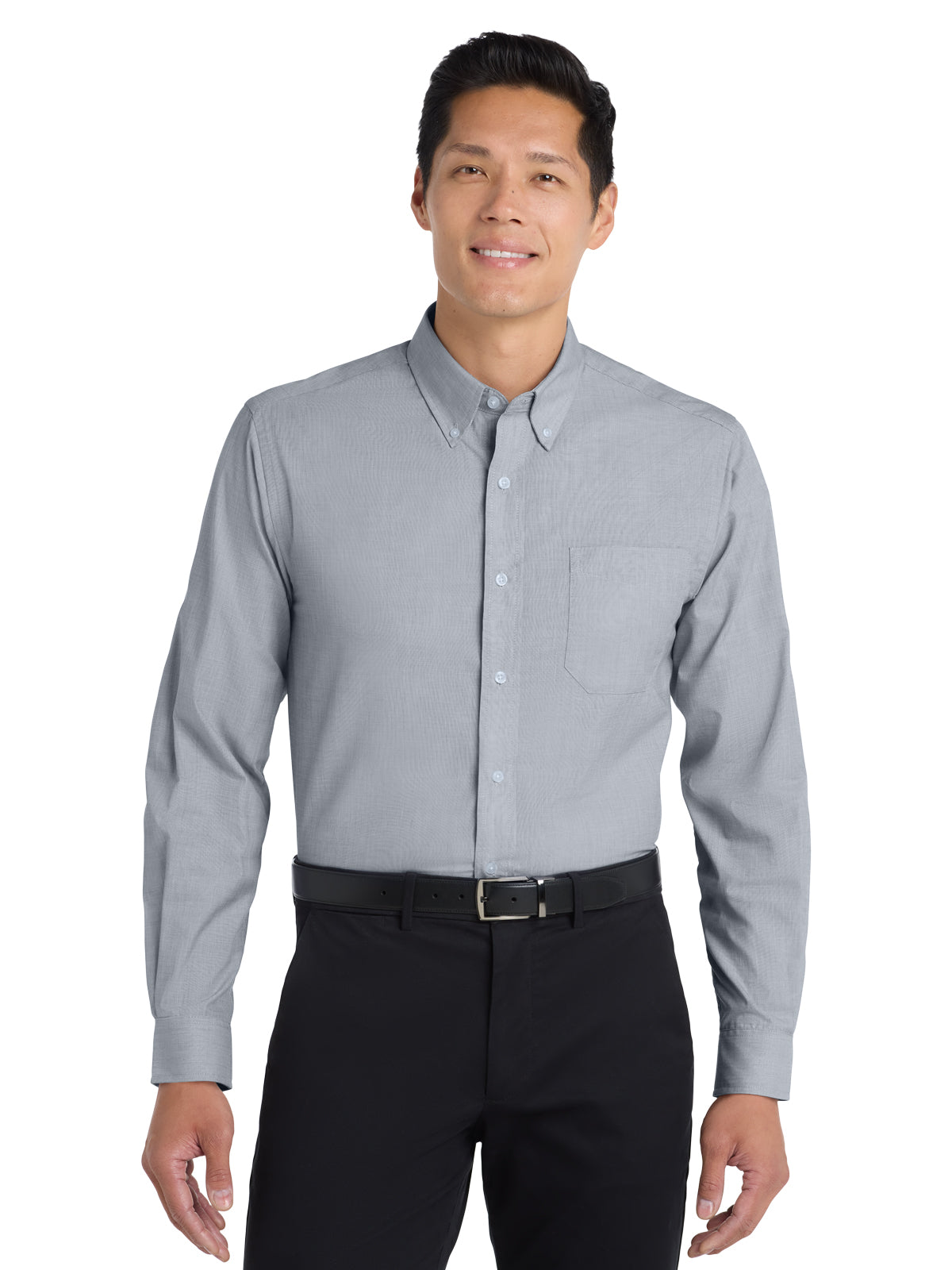 Men's Crosshatch Easy Care Shirt - S640 - Navy Frost