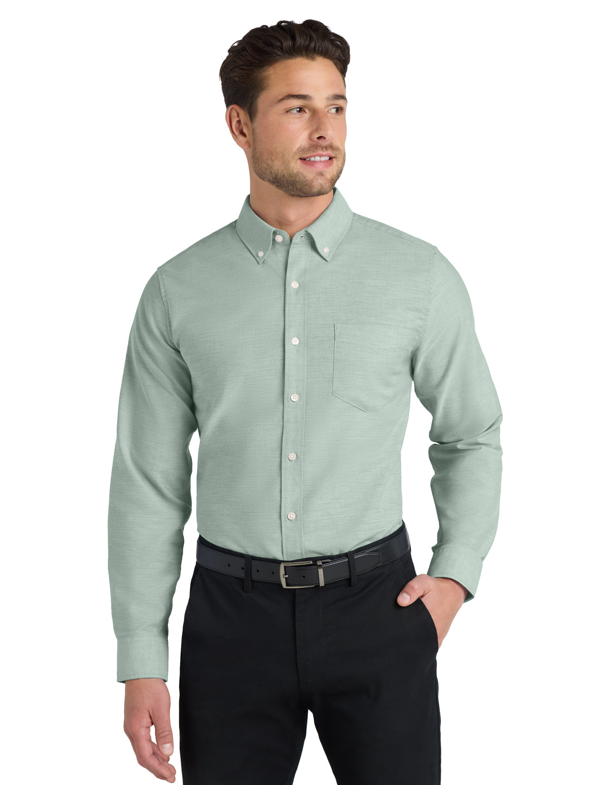 Men's Oxford Shirt - S658 - Green