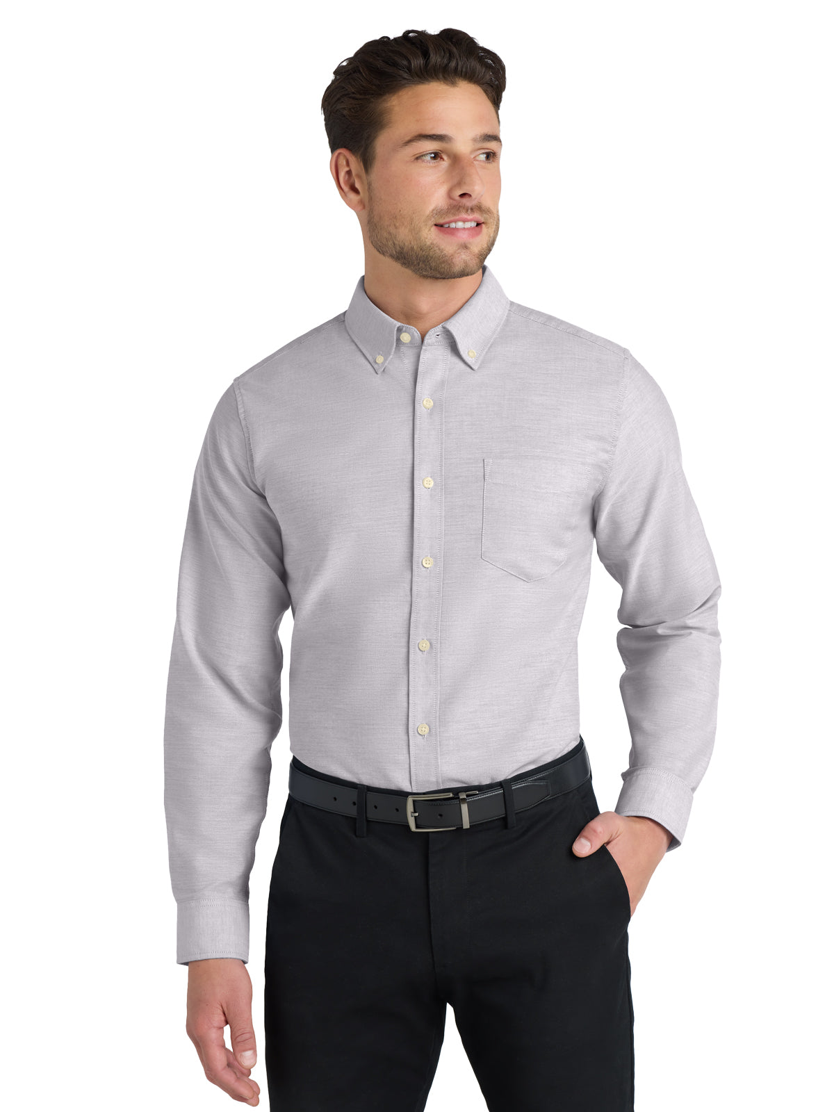 Men's Oxford Shirt - S658 - Gusty Grey