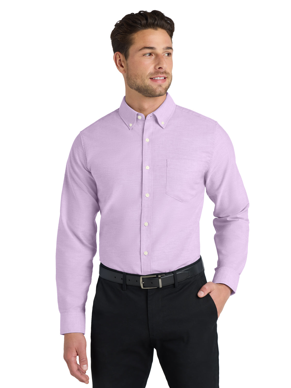 Men's Oxford Shirt - S658 - Soft Purple