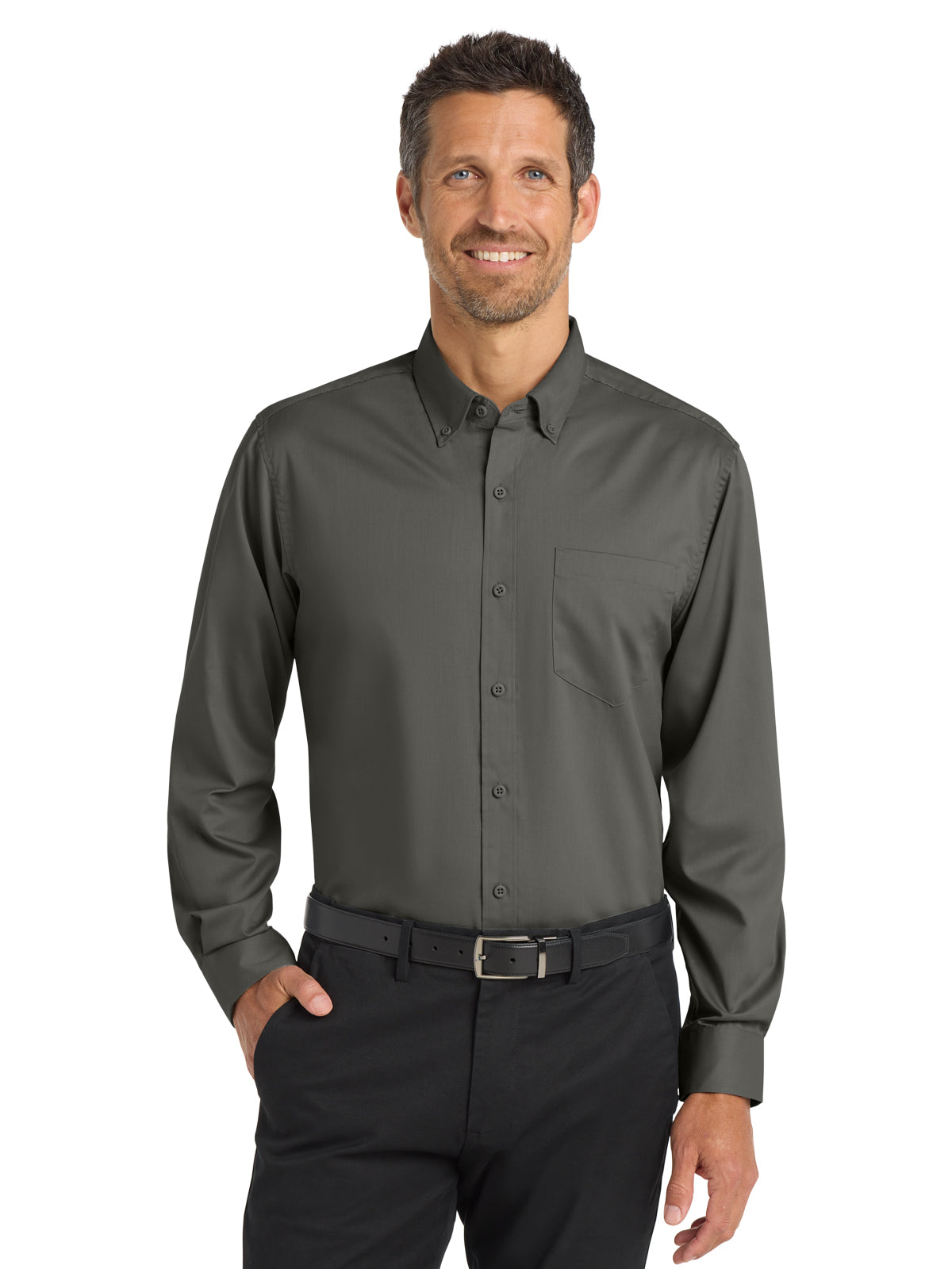 Men's Twill Shirt - S663 - Sterling Grey
