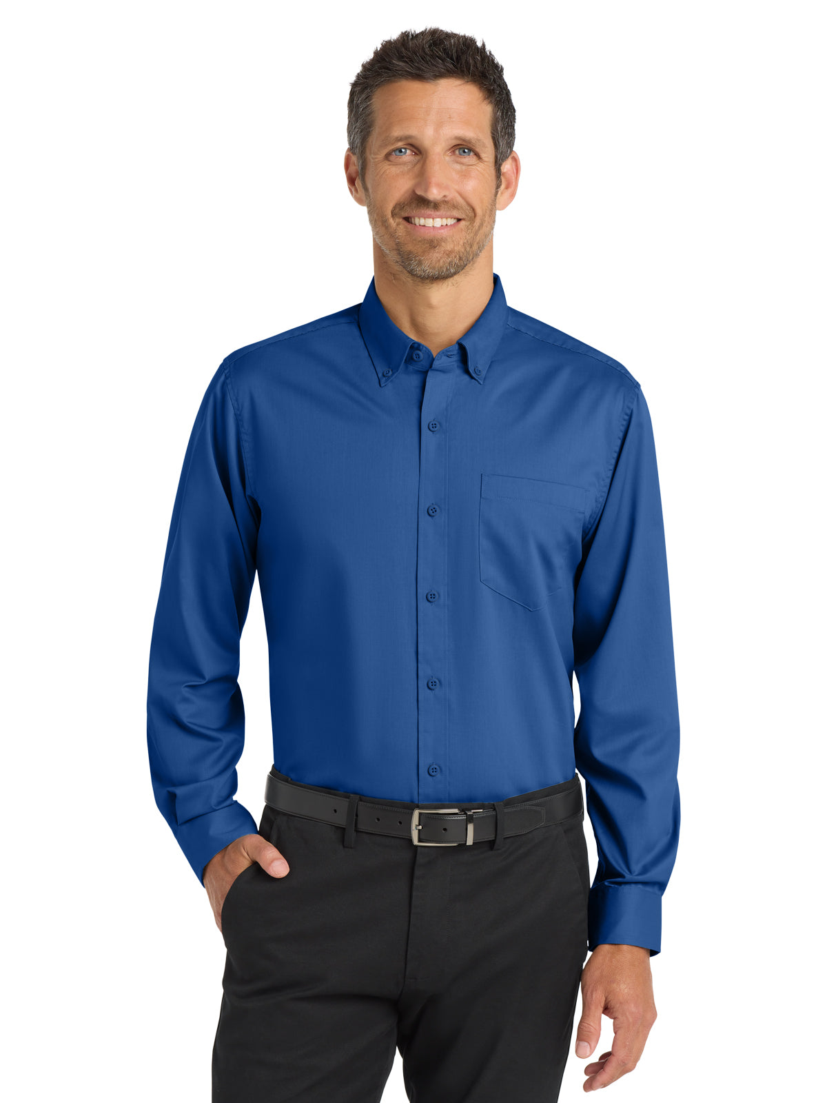 Men's Twill Shirt - S663 - True Blue