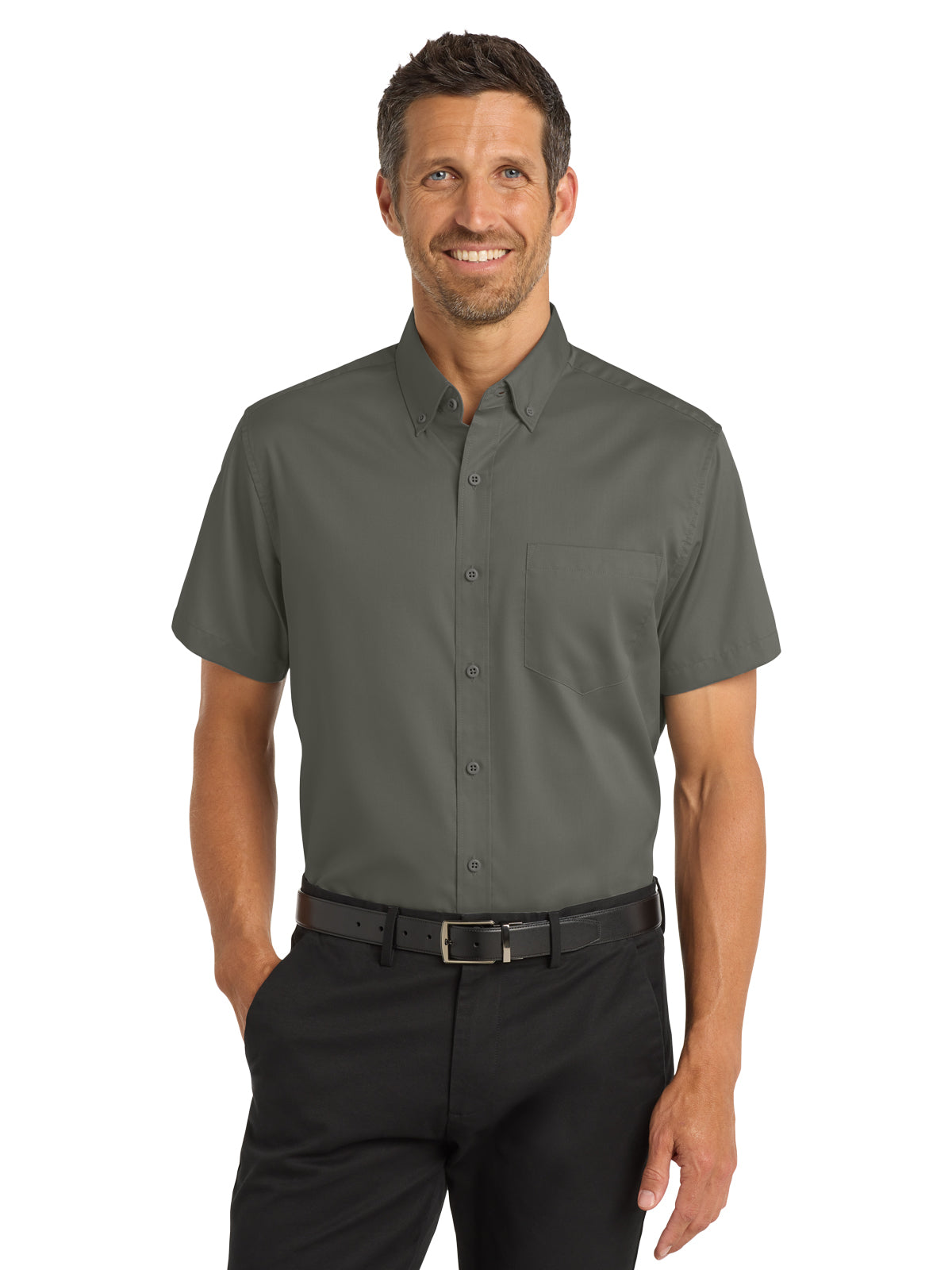 Men's Twill Shirt - S664 - Sterling Grey