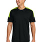 Men's Competitor United Crew T-Shirt - ST100 - Black/Lime Shock