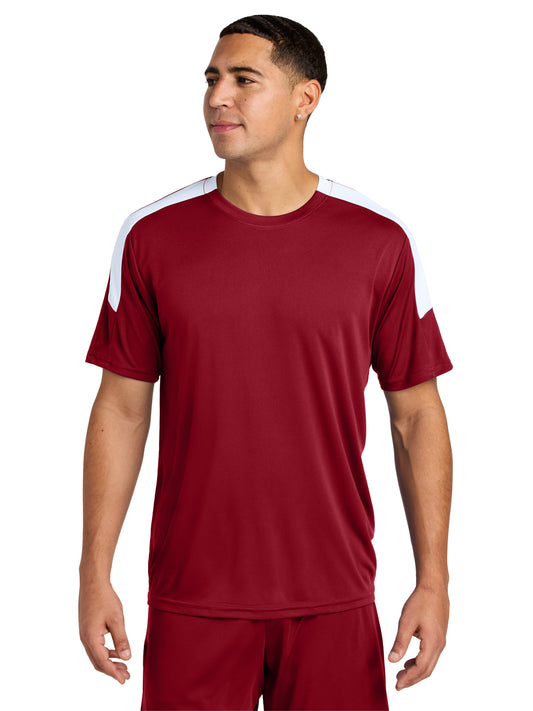 Men's Competitor United Crew T-Shirt - ST100 - Deep Red/White