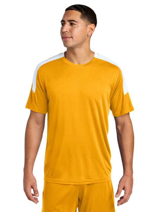 Men's Competitor United Crew T-Shirt - ST100 - Gold/White