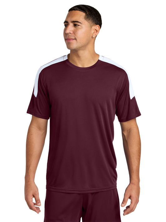 Men's Competitor United Crew T-Shirt - ST100 - Maroon/White