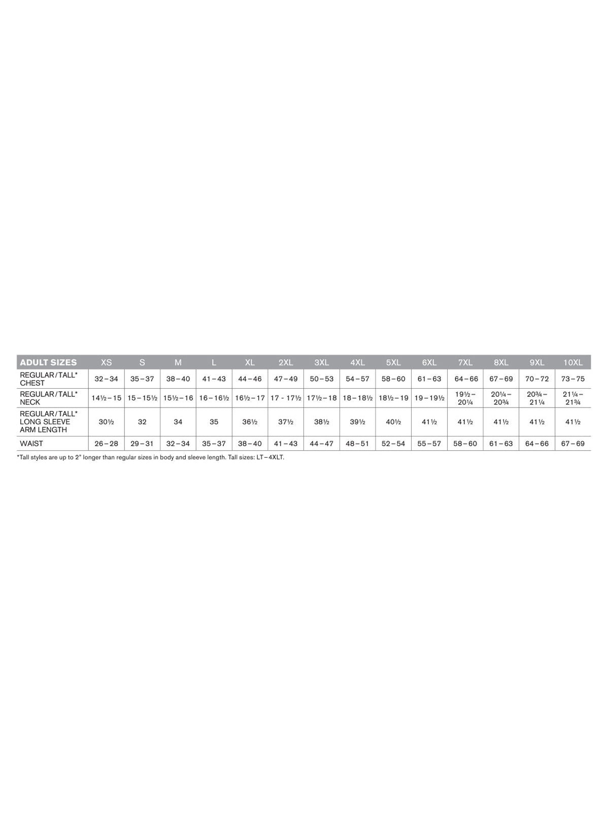 SIZECHART