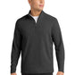 Men's Lightweight French Terry 1/4-Zip Sweatshirt - ST273 - Heather Black