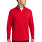 Men's Lightweight French Terry 1/4-Zip Sweatshirt - ST273 - True Red