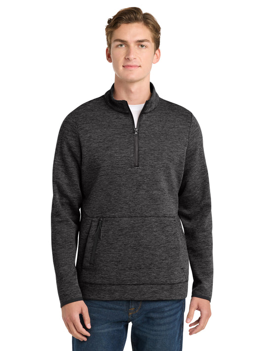 Men's 1/4-Zip Pullover Sweatshirt - ST281 - Black Heather