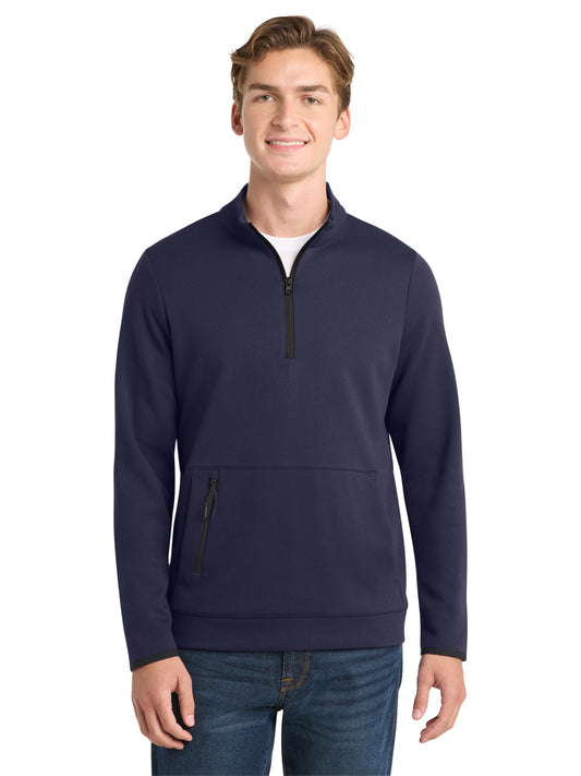 Men's 1/4-Zip Pullover Sweatshirt - ST281 - Navy