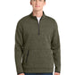 Men's 1/4-Zip Pullover Sweatshirt - ST281 - Olive Heather
