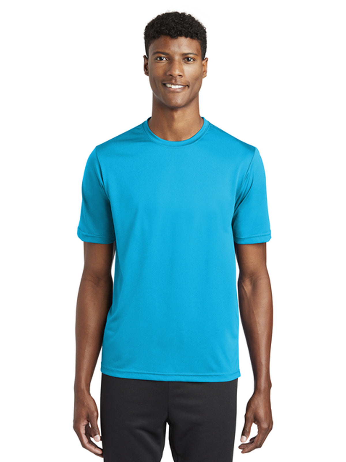 Men's PosiCharge® Moisture Wicking Tough T-Shirt - ST320 - Atomic Blue