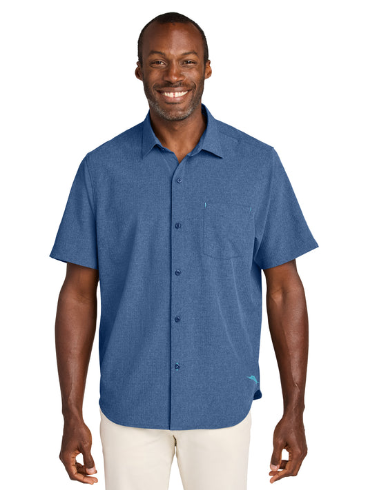 Men's 1-Pocket Short Sleeve Shirt - ST326815TB - Classic Blue