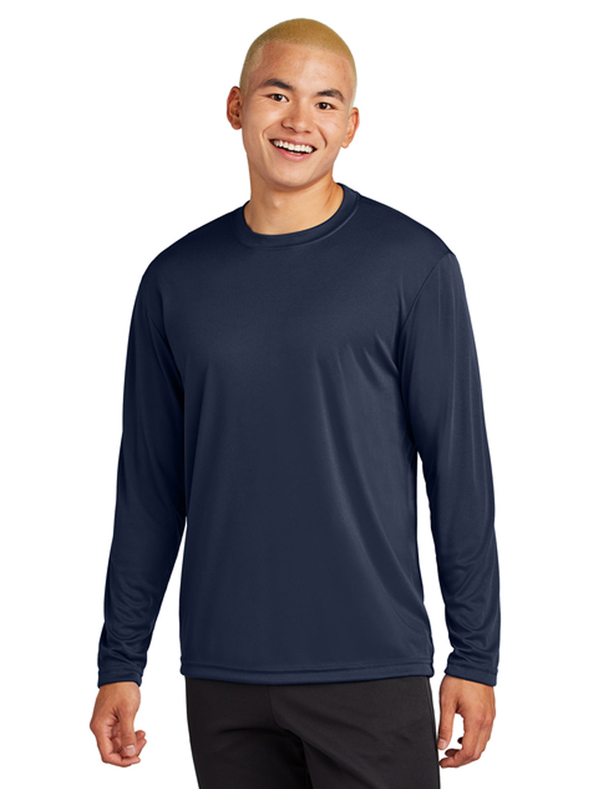 Men's Pocketless Long Sleeve Tee - ST350LS - True Navy