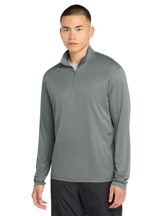Men's PosiCharge Competitor 1/4-Zip Pullover Sweatshirt - ST357 - Grey Concrete