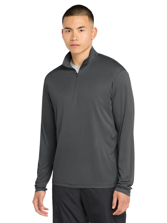 Men's PosiCharge Competitor 1/4-Zip Pullover Sweatshirt - ST357 - Iron Grey