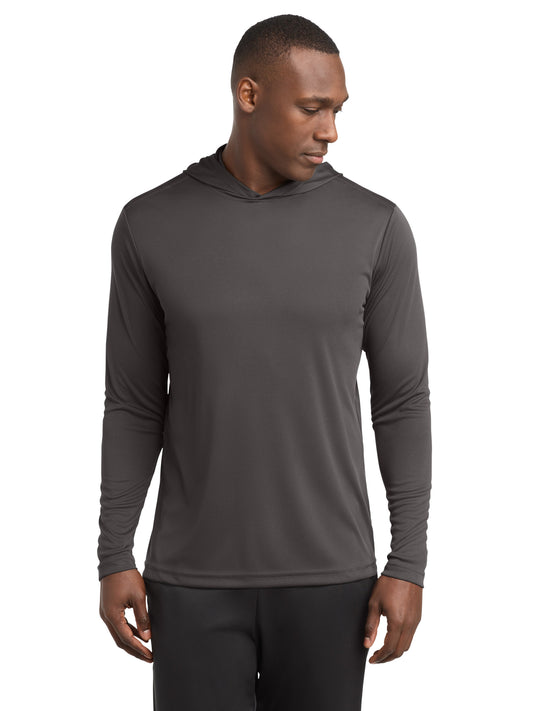 Men's Competitor Hooded Pullover Sweatshirt - ST358 - Iron Grey