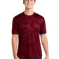 Men's CamoHex T-Shirt - ST370 - Deep Red