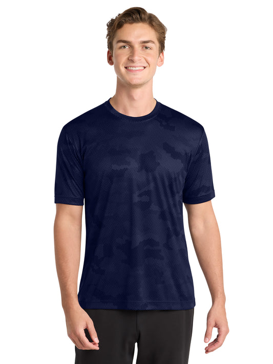 Men's CamoHex T-Shirt - ST370 - True Navy