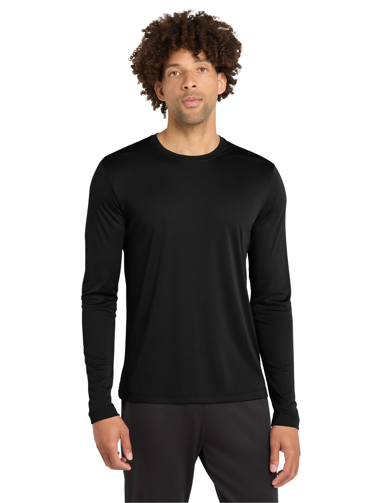 Men's Posi-UV Pro Long Sleeve T-Shirt - ST420LS - Black