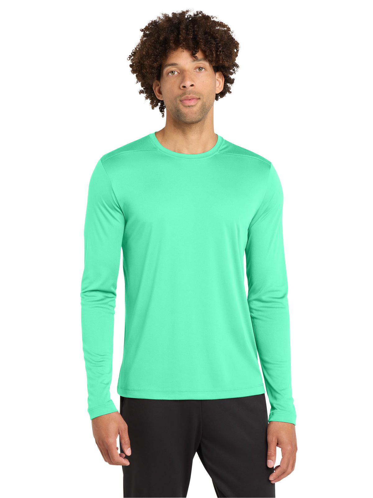 Men's Posi-UV Pro Long Sleeve T-Shirt - ST420LS - Bright Seafoam