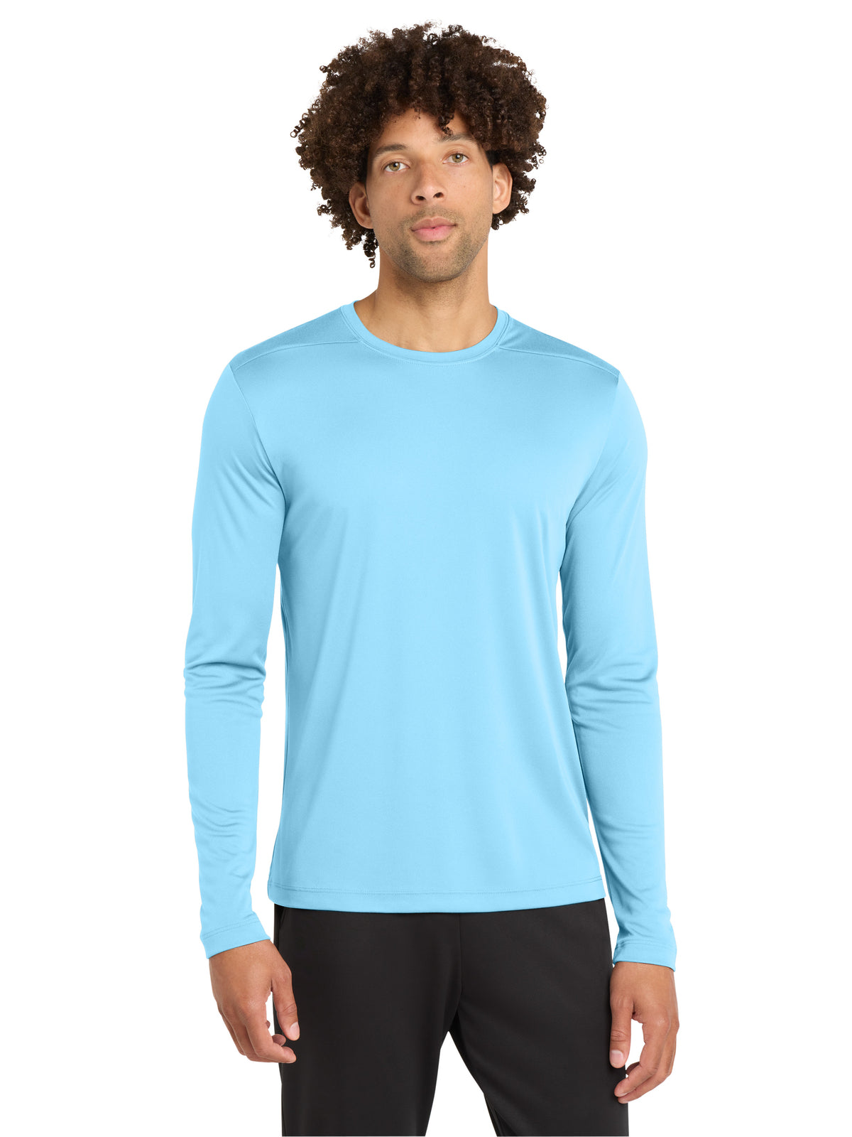 Men's Posi-UV Pro Long Sleeve T-Shirt - ST420LS - Light Blue