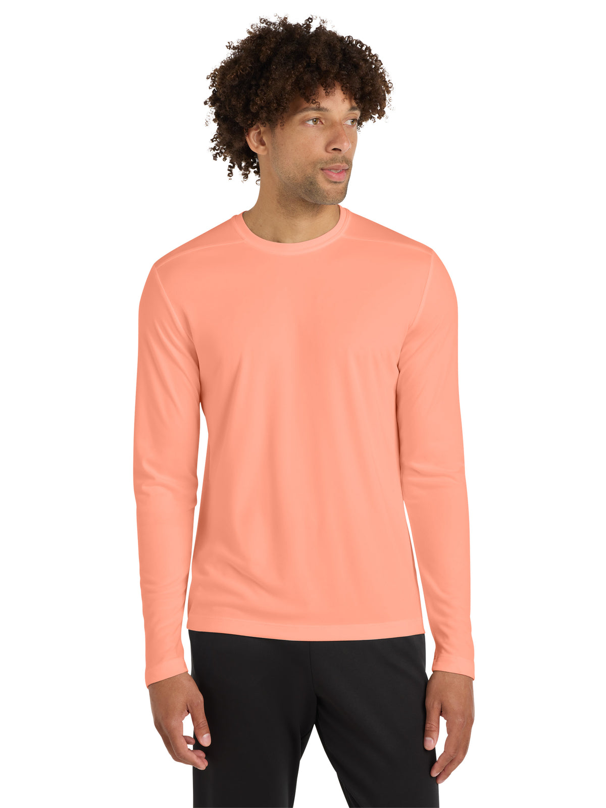 Men's Posi-UV Pro Long Sleeve T-Shirt - ST420LS - Soft Coral