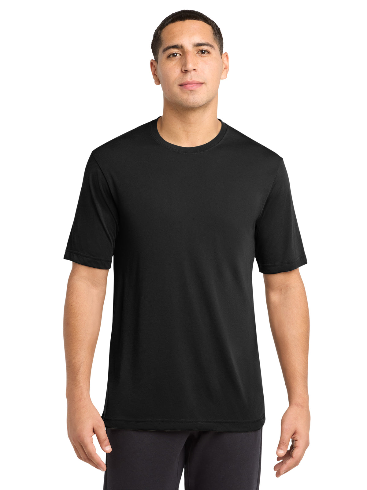 Men's Pocketless PosiCharge Tee - ST450 - Black