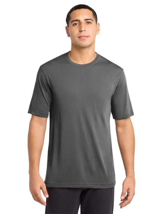 Men's Pocketless PosiCharge Tee - ST450 - Dark Smoke Grey
