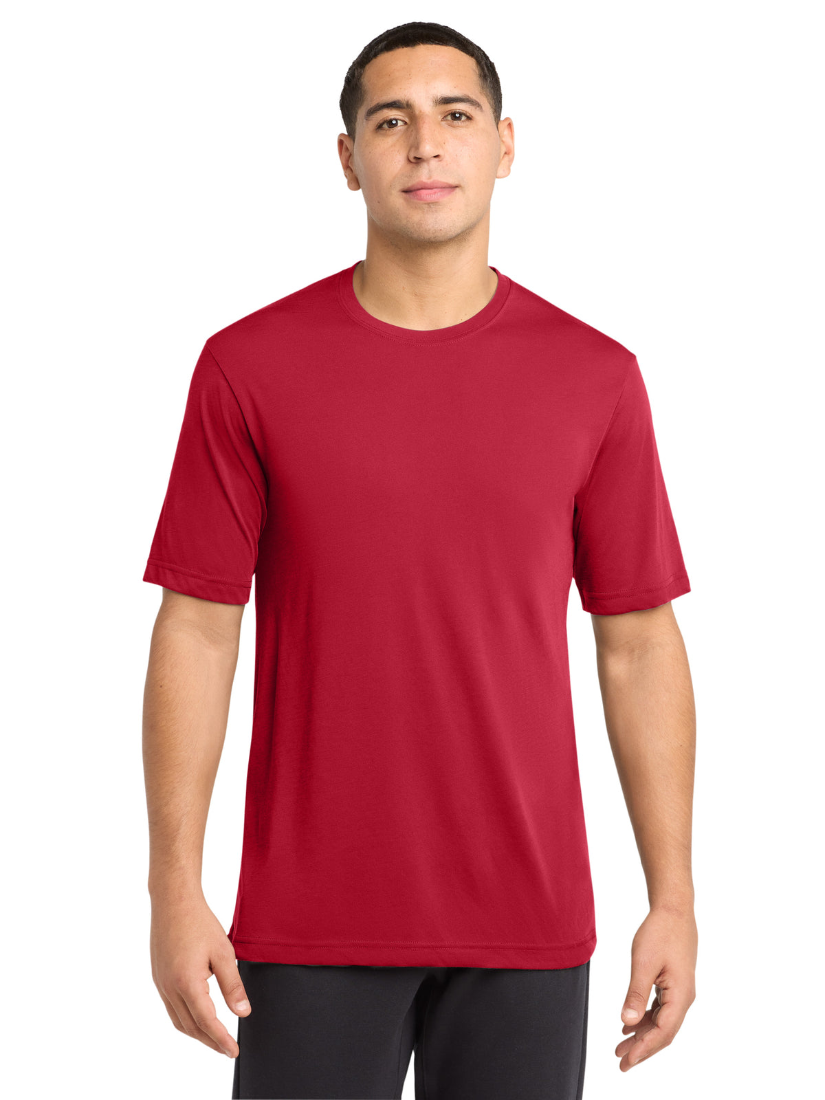 Men's Pocketless PosiCharge Tee - ST450 - Deep Red