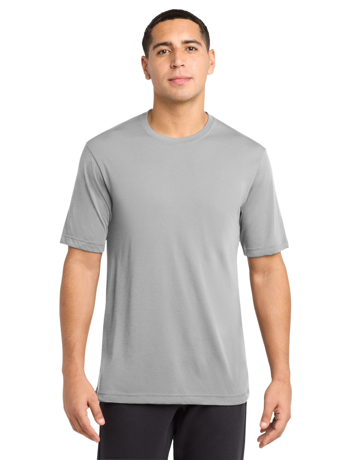 Men's Pocketless PosiCharge Tee - ST450 - Silver