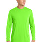 Men's Pocketless Long Sleeve PosiCharge T-Shirt - ST450LS - Neon Green