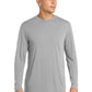 Men's Pocketless Long Sleeve PosiCharge T-Shirt - ST450LS - Silver