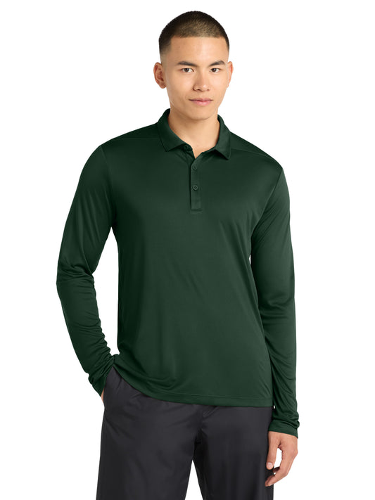 Men's Posi-UV Pro Long Sleeve Polo - ST520LS - Forest Green