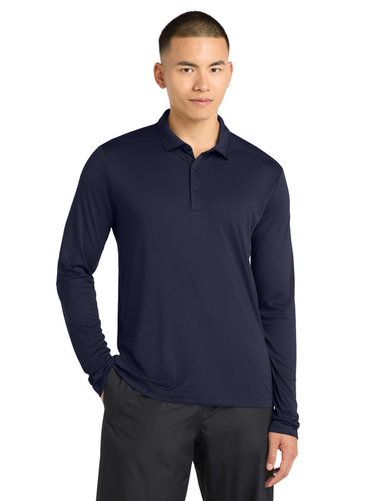 Men's Posi-UV Pro Long Sleeve Polo - ST520LS - True Navy