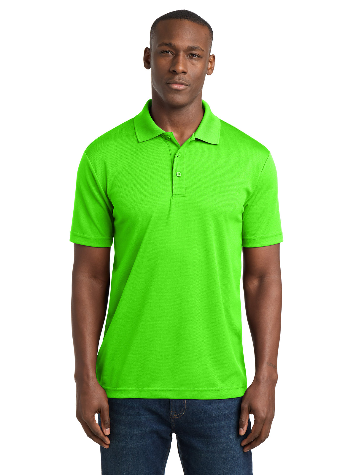 Men's PosiCharge RacerMesh Polo - ST640 - Neon Green