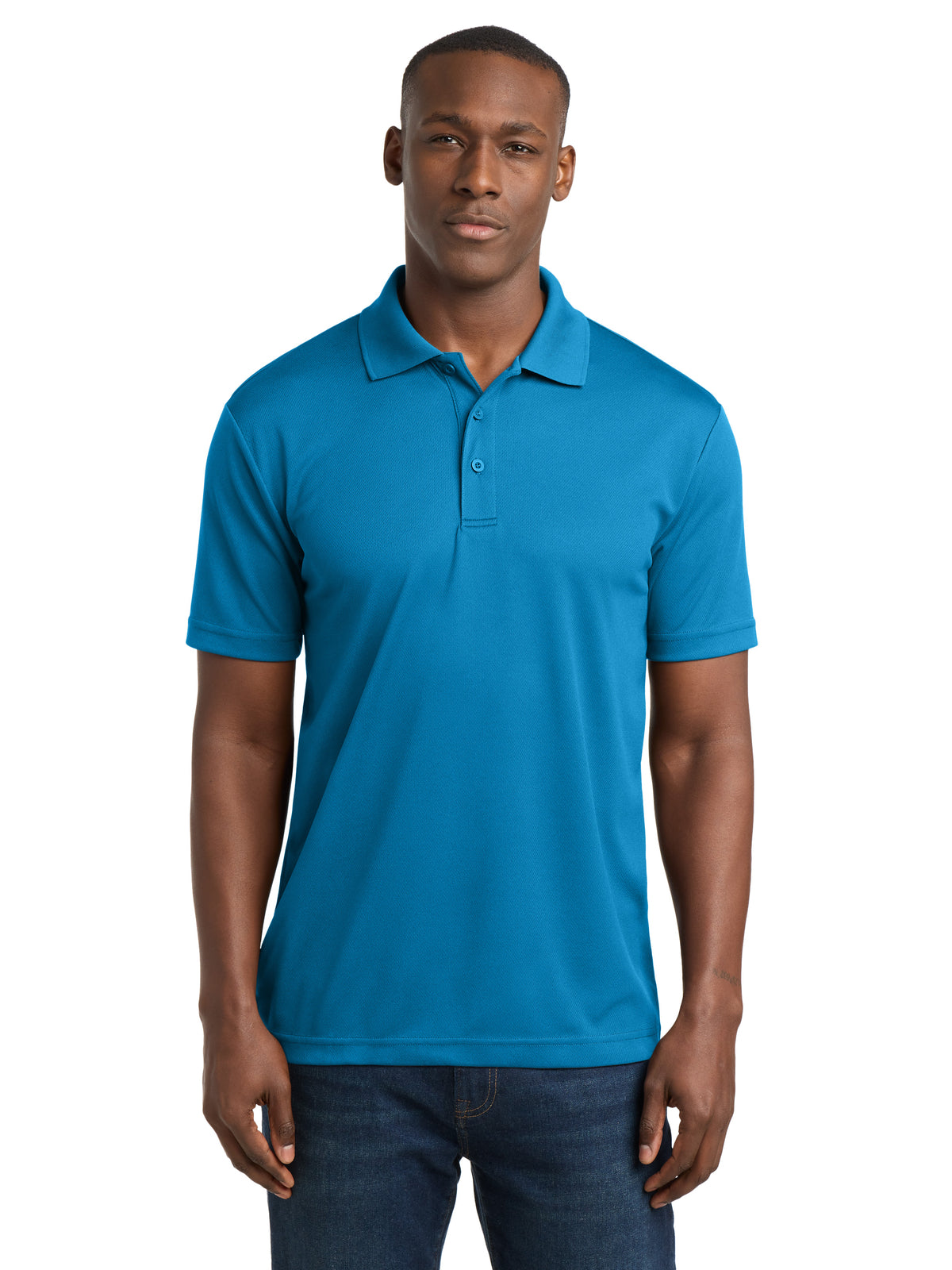 Men's PosiCharge RacerMesh Polo - ST640 - Pond Blue