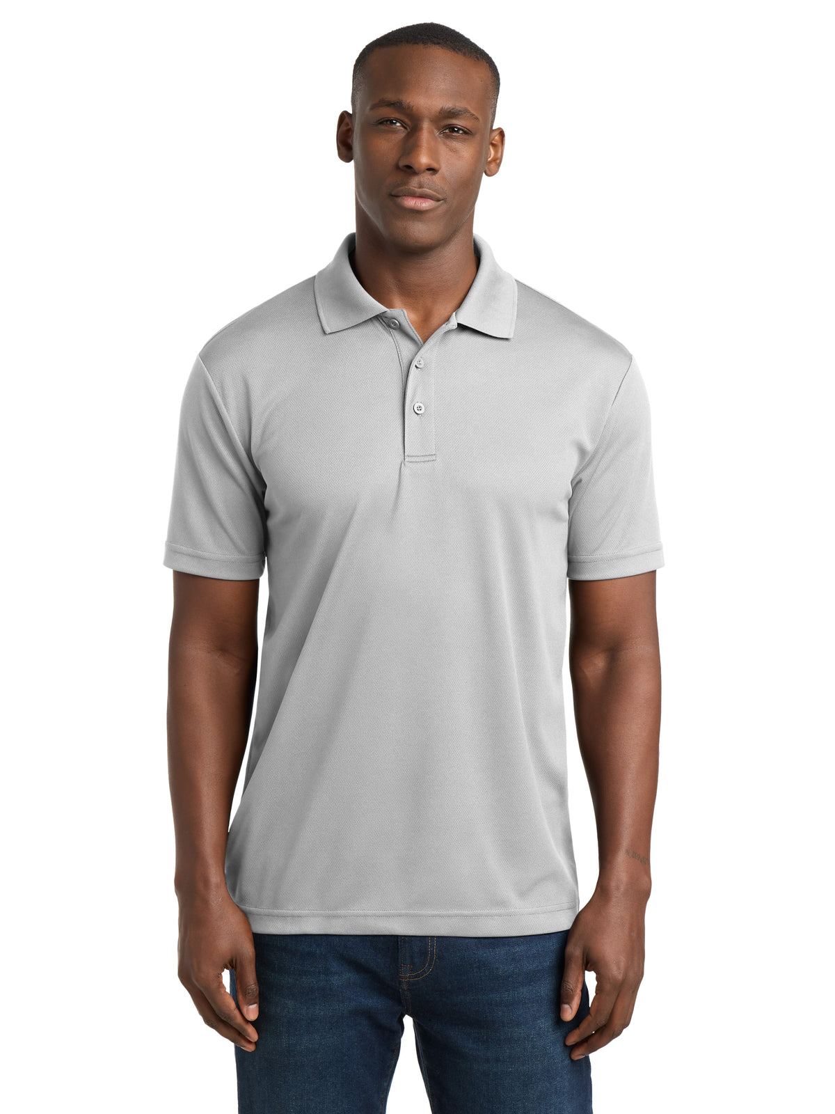 Men's PosiCharge RacerMesh Polo - ST640 - Silver