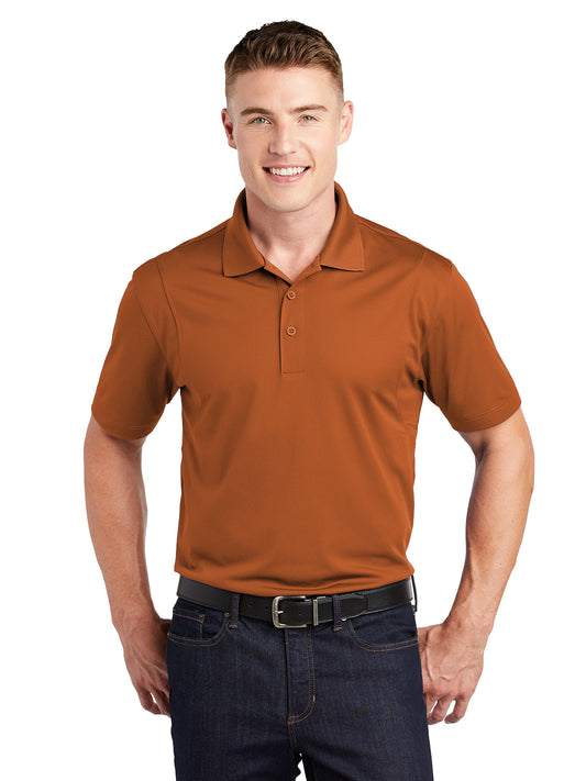 Men's Three-Button Micropique Polo - ST650 - Texas Orange