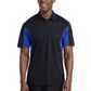 Men's Side Blocked Micropique Sport-Wick Polo - ST655 - Black/True Royal