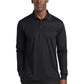 Men's Long Sleeve Micropique Sport-Wick Polo - ST657 - Black