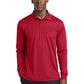 Men's Long Sleeve Micropique Sport-Wick Polo - ST657 - Deep Red
