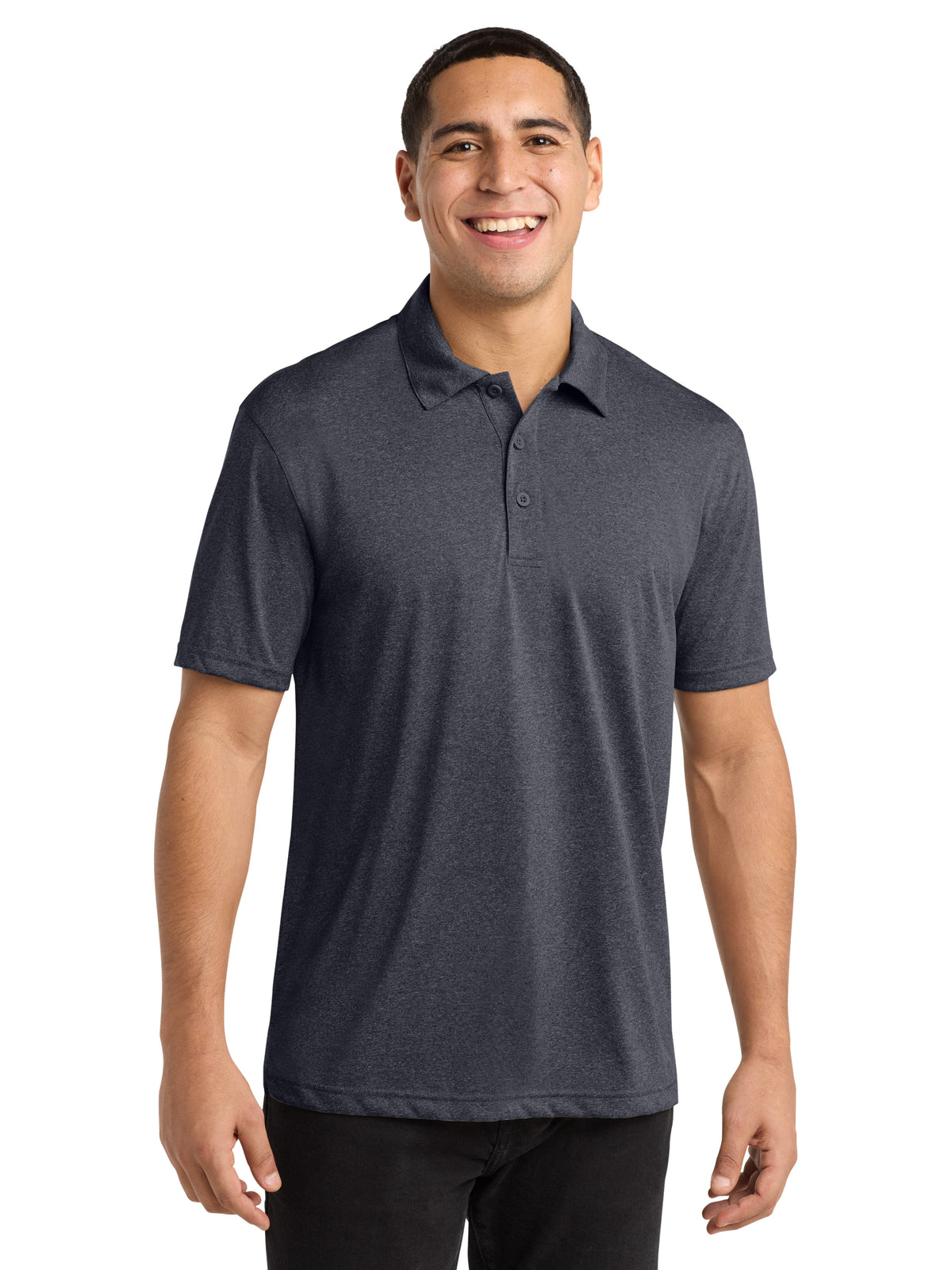 Men's Heather Contender Polo - ST660 - Graphite Heather