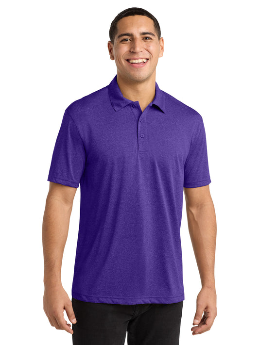 Men's Heather Contender Polo - ST660 - Varsity Purple Heather