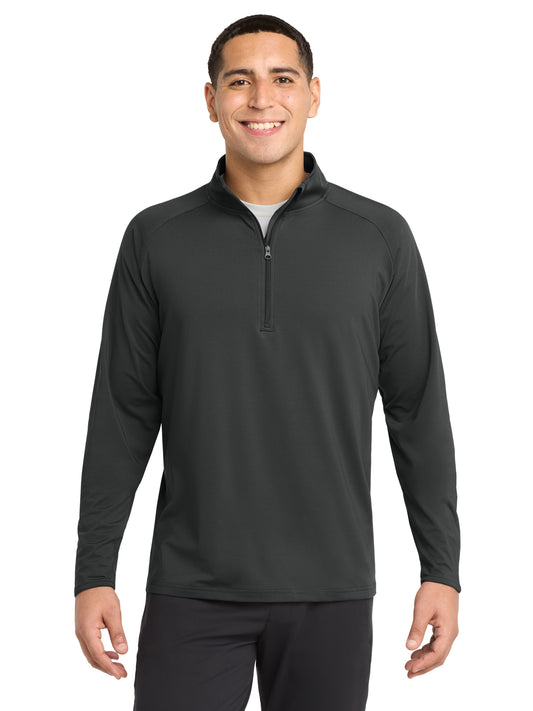 Men's Stretch 1/4-Zip Pullover - ST850 - Charcoal Grey