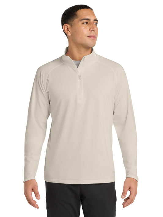 Men's Stretch 1/4-Zip Pullover - ST850 - Ecru
