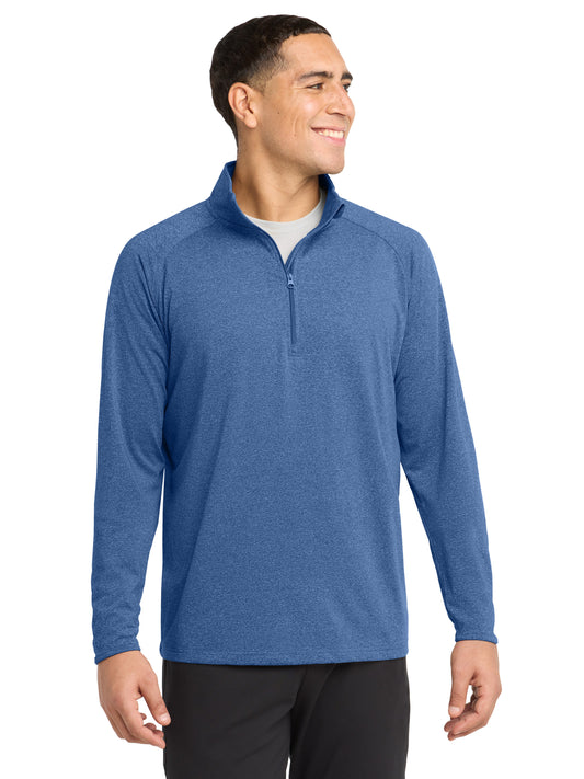 Men's Stretch 1/4-Zip Pullover - ST850 - True Royal Heather