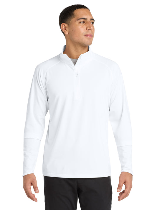 Men's Stretch 1/4-Zip Pullover - ST850 - White